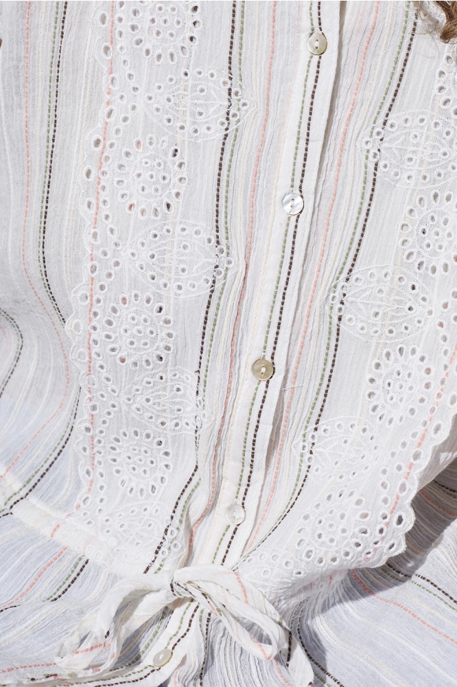 IMLA SS 18589 CREAM/STRIPE